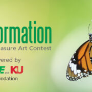 Students participating in Trashformation Art Contest