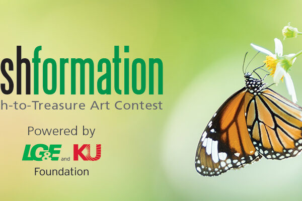 Students participating in Trashformation Art Contest