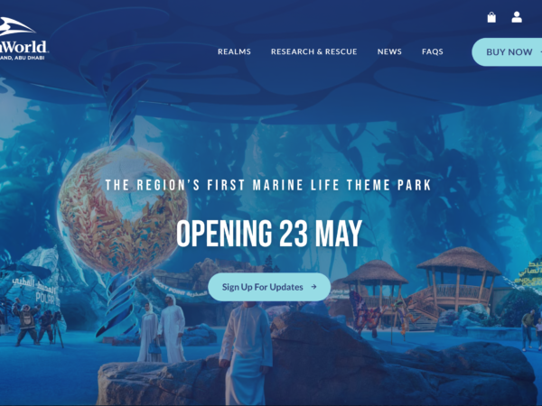 SeaWorld Yas Island, Abu Dhabi entrance